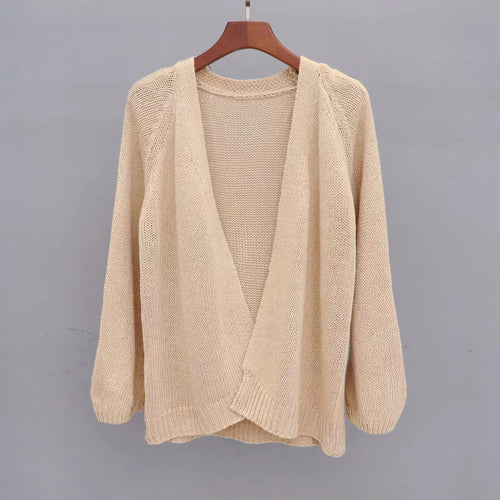Ladies casual cardigan with open design and airy knit structure Lune London