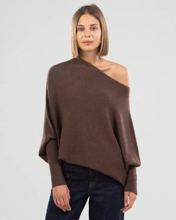 Women Oversized Casual Knit Sweater Lune London