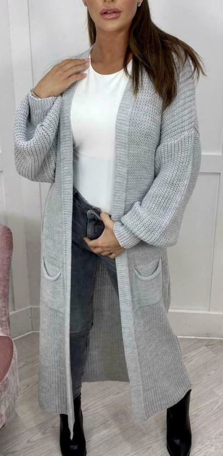 Manteau en tricot épais pour femmes dans un design ouvert décontracté Chic & Stil