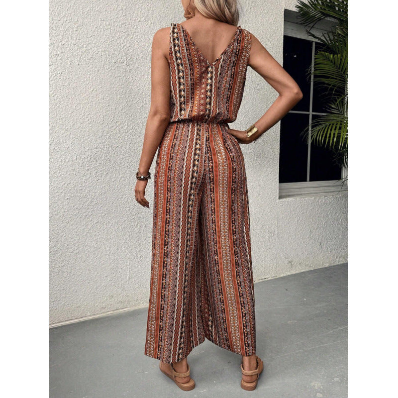 Ladies Bohemian Palazzo Jumpsuit Lune London