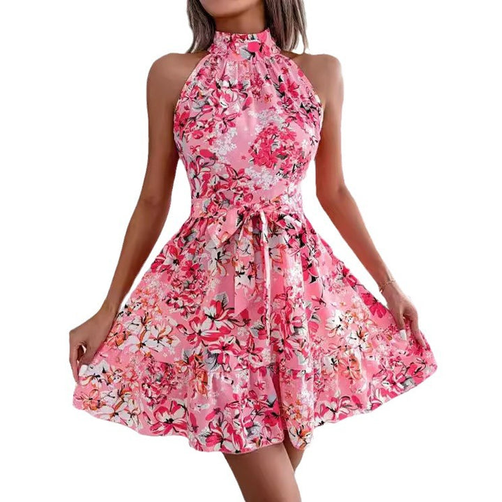 Lune London Women's Floral Mini Dress with Collar