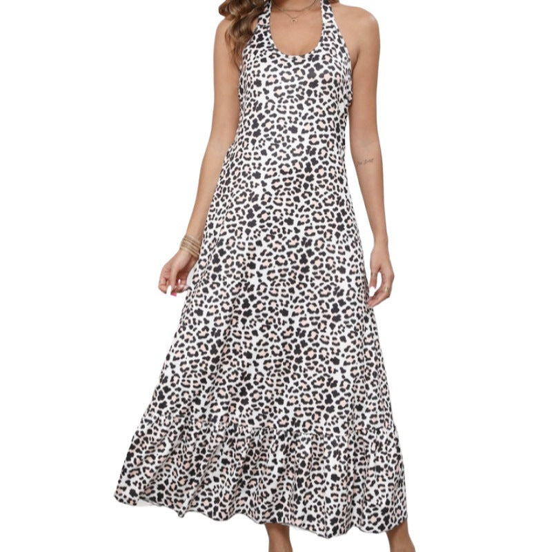 Chic and stylish women's halter neck maxi dress