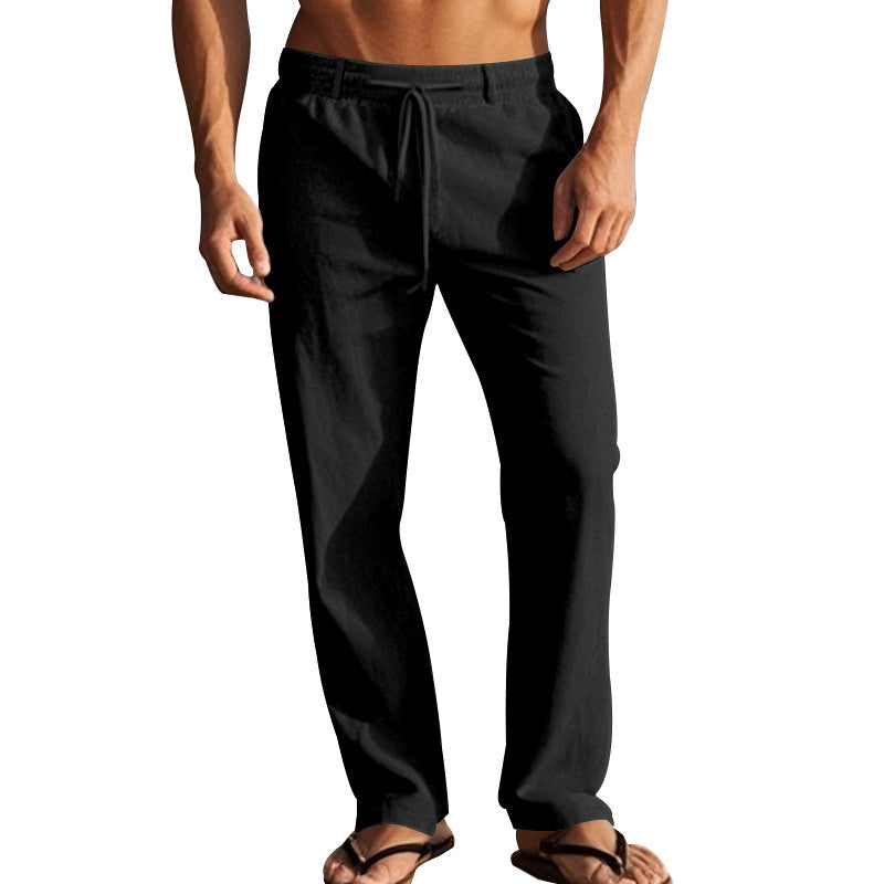 Casual beach pants for men with elastic waistband and practical side pockets Lune London