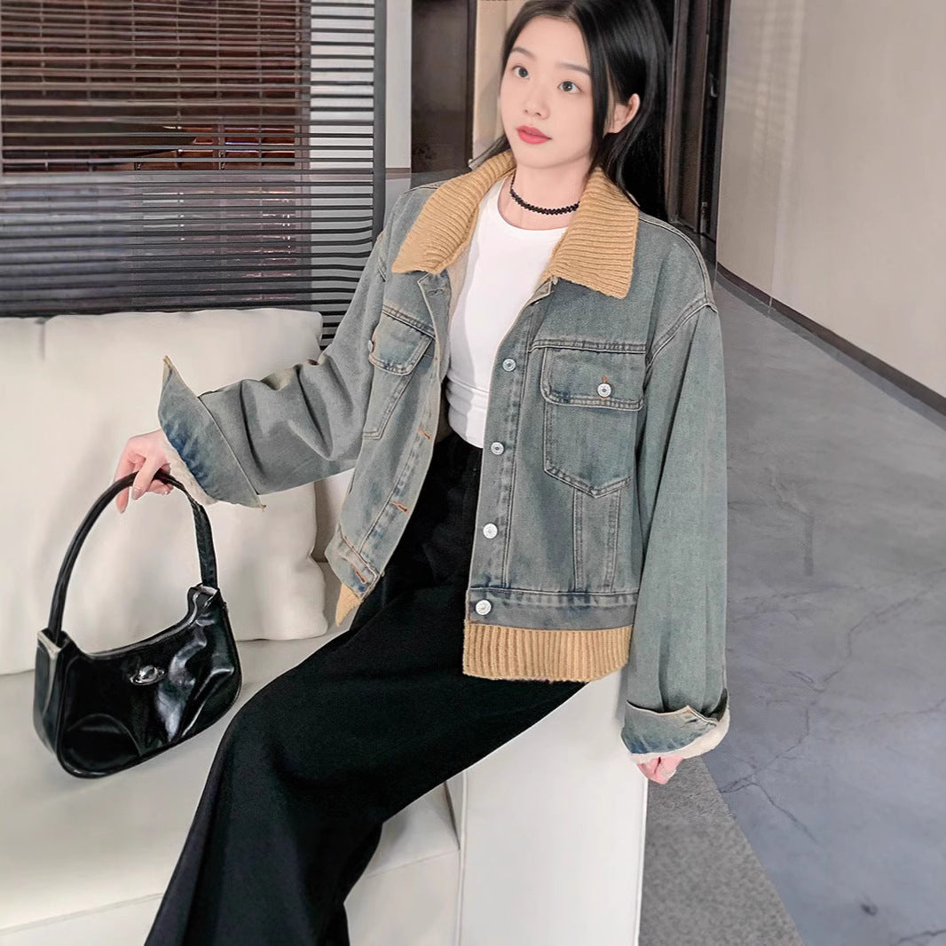Veste cargo pour femmes avec col douillet Chic & Stil