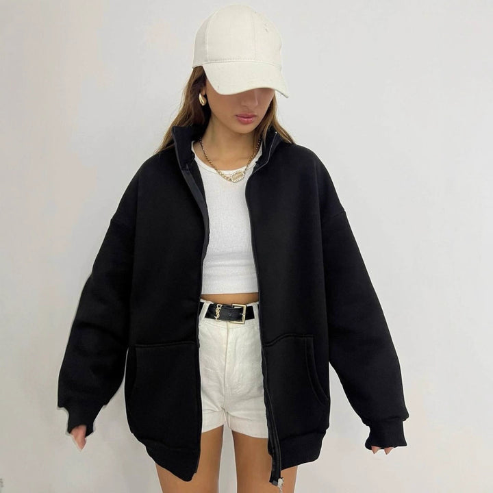 Oversized hoodie for women in soft material Lune London