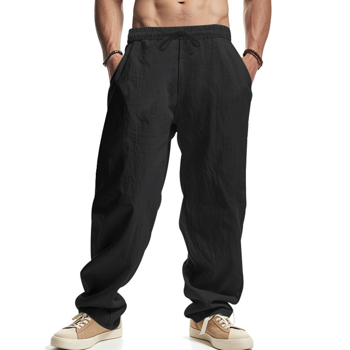 Casual pants for men with elastic waistband and practical pockets Lune London