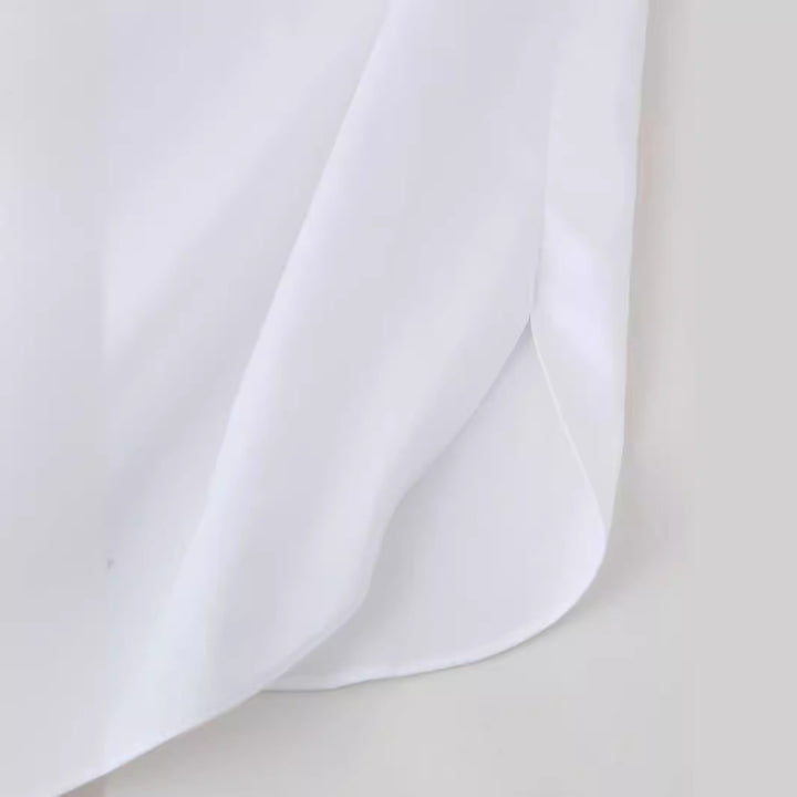 Blouse expertly designed for women with chic floral appliqués and style