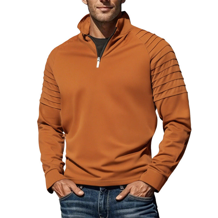 Functional sweater for men with half-zip and modern design Lune London