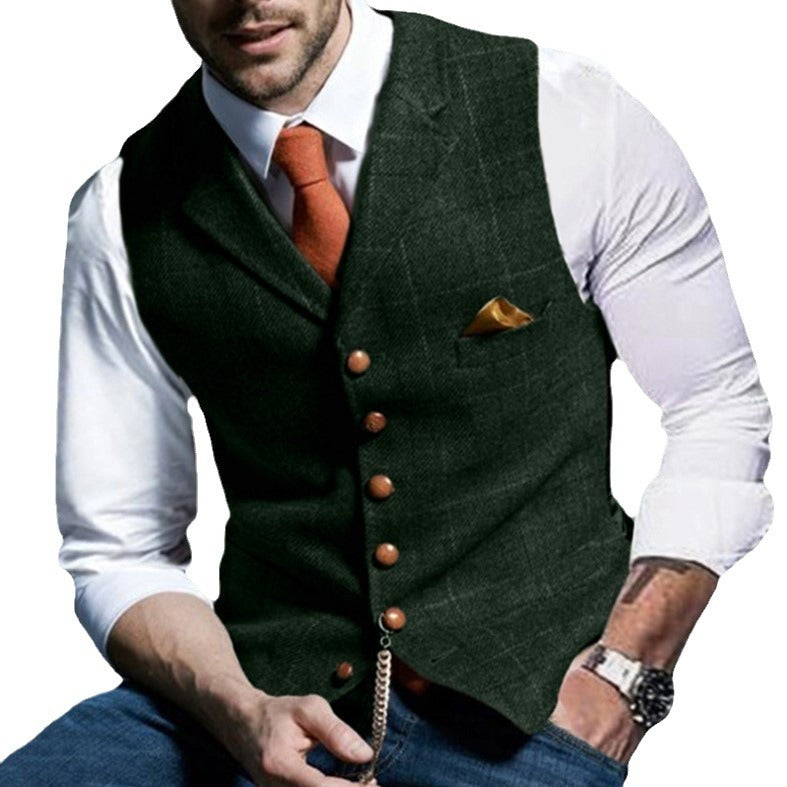 Men's stylish elegant vest in fine fabric Lune London