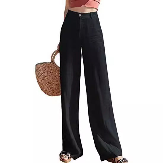 Wide linen pants for women Lune London