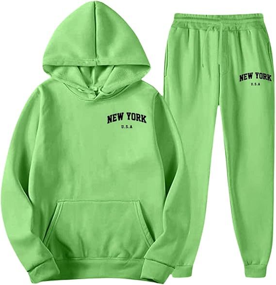 Women's Hooded Sweat Suit with high-quality material and modern lettering Chic & Stil