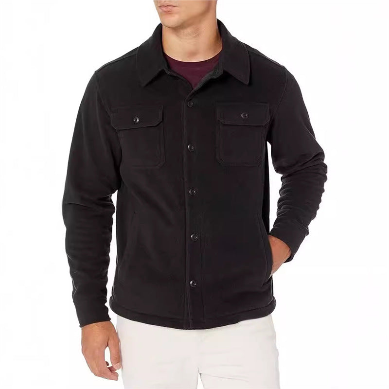 Fleece jacket for men with practical pockets Lune London