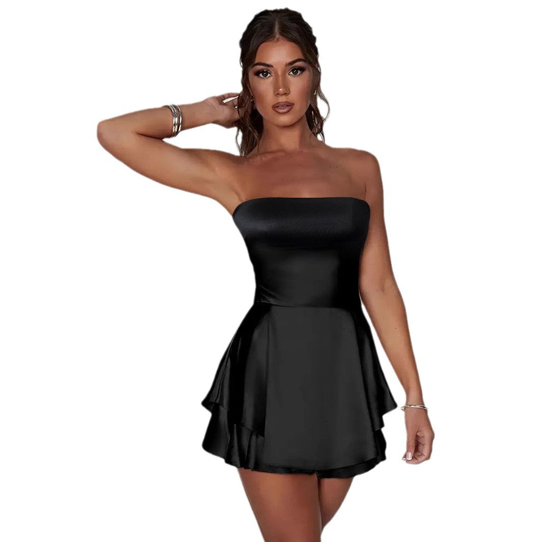 Women’s Cocktail Dress with Off-the-Shoulder Design Lune London