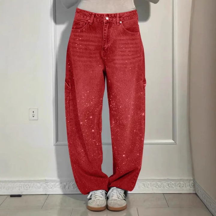Femmes Jeans Baggy Pailletés Chic & Stil