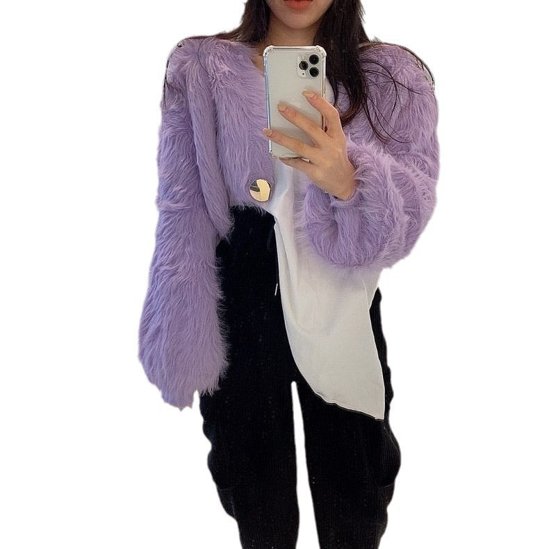 Ladies Cozy Bolero Jacket In Fashionable and Fluffy Design Lune London