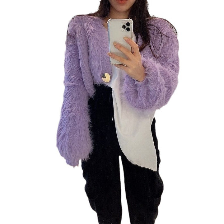 Ladies Cozy Bolero Jacket In Fashionable and Fluffy Design Lune London