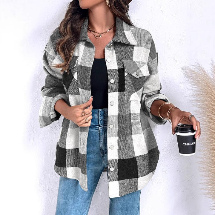 Lune London Checked Design Women's Transition Jacket