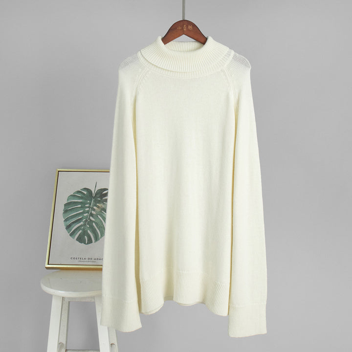 Pull femme confortable à col roulé en fine maille Chic & Stil