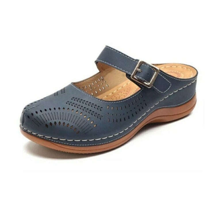 Ladies Comfort Leather Clogs Chic and Style