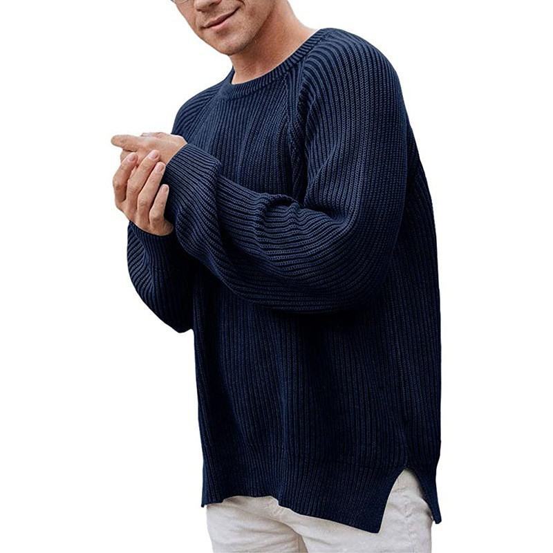 Elegant knit sweater for men with a textured design and a modern fit Lune London