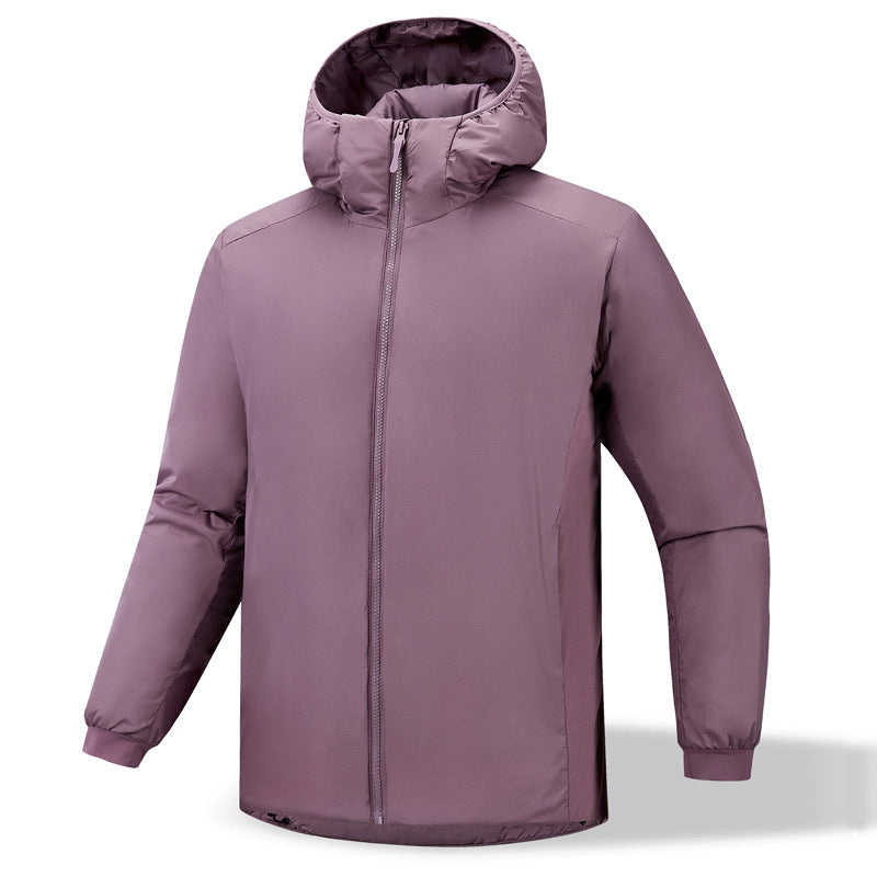 Insulated functional jacket for men with ergonomic cut and versatile hood Lune London