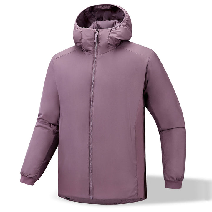 Insulated functional jacket for men with ergonomic cut and versatile hood Lune London