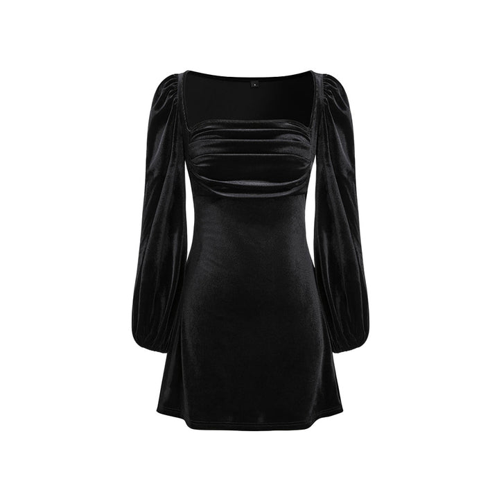 Robe mini pour femmes avec des manches bouffantes élégantes et un chic décolleté carré Chic & Stil