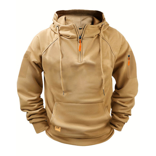 Men's sporty hoodie with practical zipper Lune London