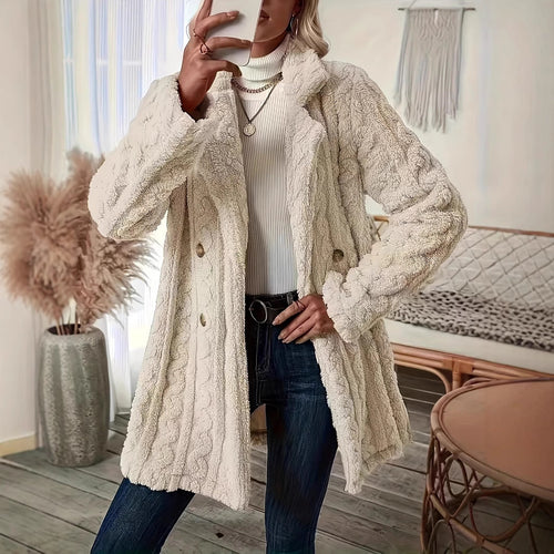 Ladies Comfortable Wool Sweater with Elegant Buttons Lune London