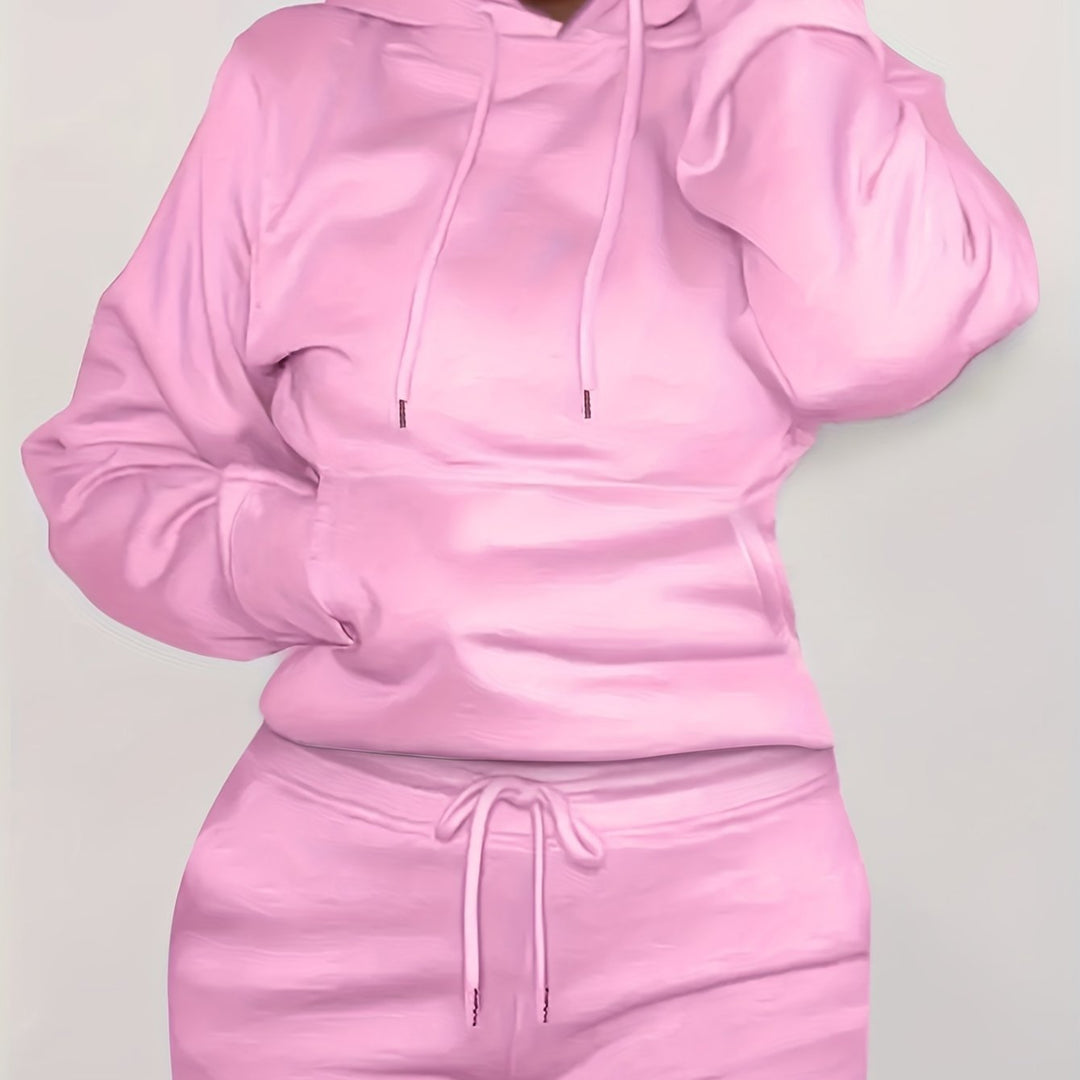 Ladies comfortable Hoodie with kangaroo pocket and elastic waist Lune London