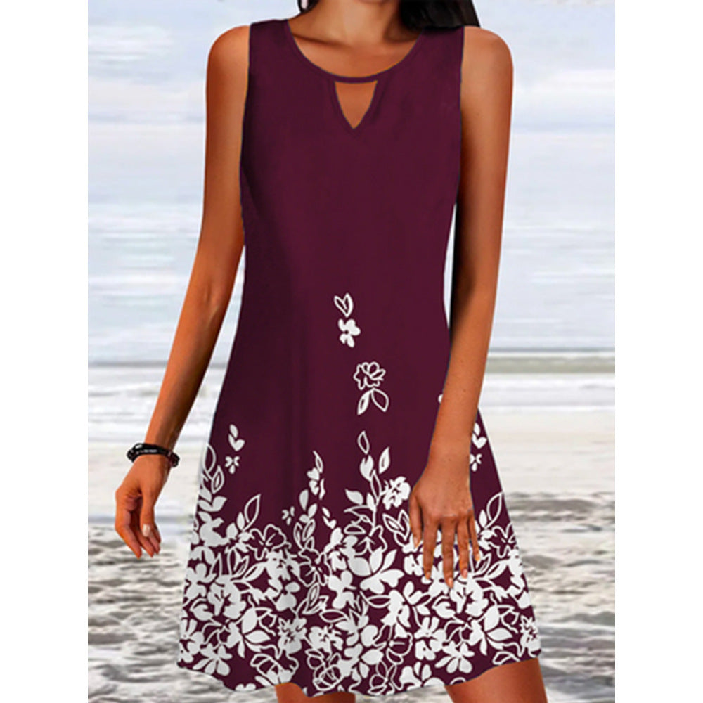 Summer A-line dress flowers Lune London for women
