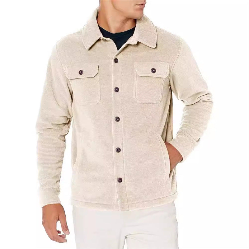 Fleece jacket for men with practical pockets Lune London