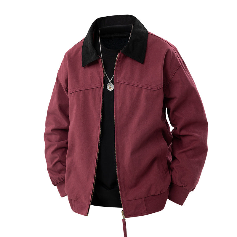 Lightweight utility jacket for men with high collar and practical pockets Lune London