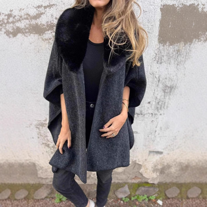 Women's hooded jacket with luxurious faux fur collar and modern cut Lune London