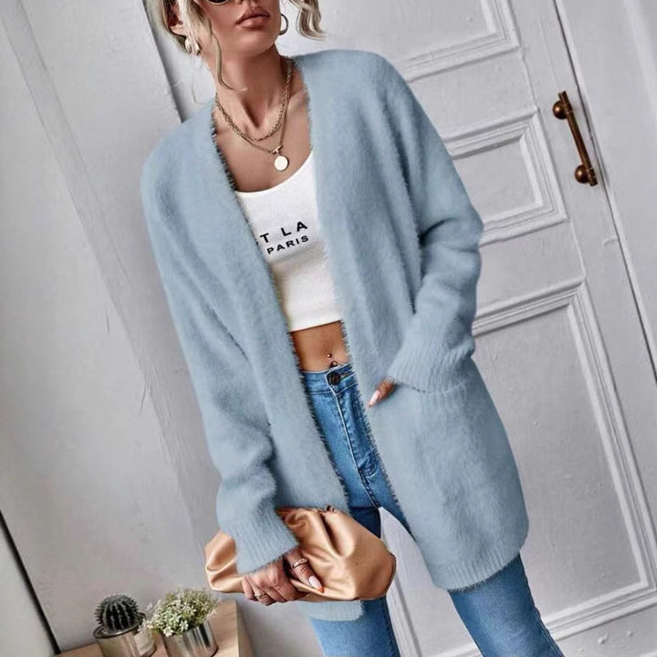 Ladies open cardigan cozy in soft material Lune London