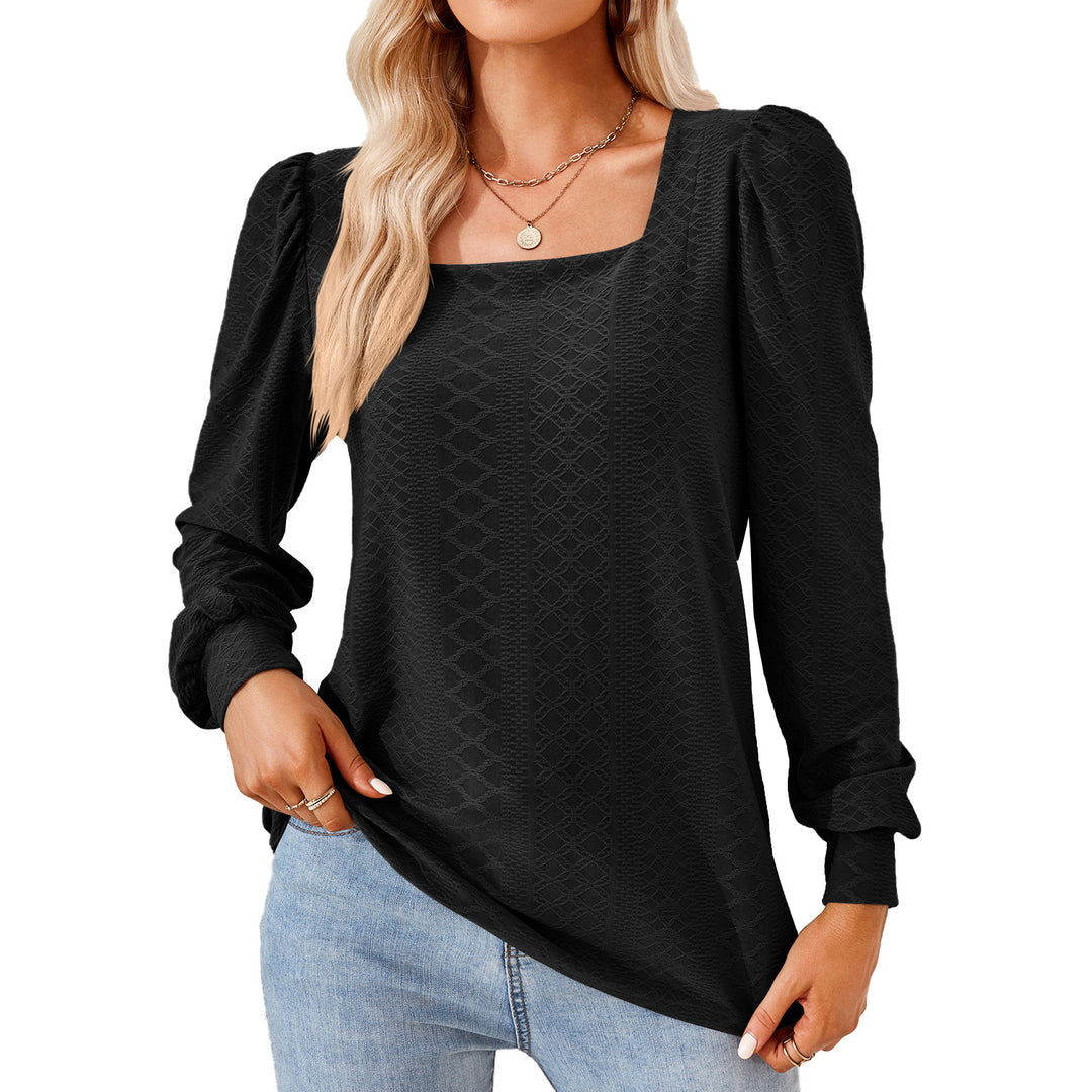 Ladies Light Blouse with Elegant Puff Sleeves and a Structured Design Lune London