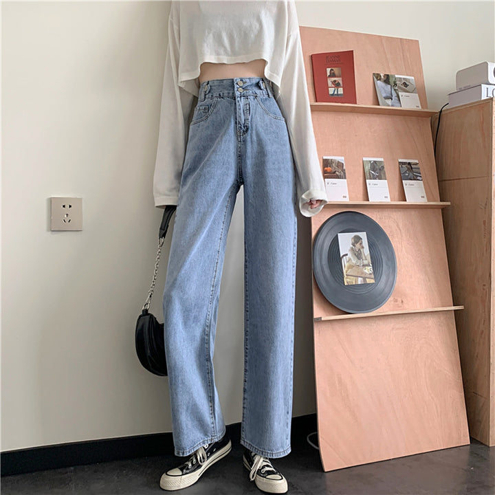 Jeans bootcut taille haute pour femmes Chic & Stil