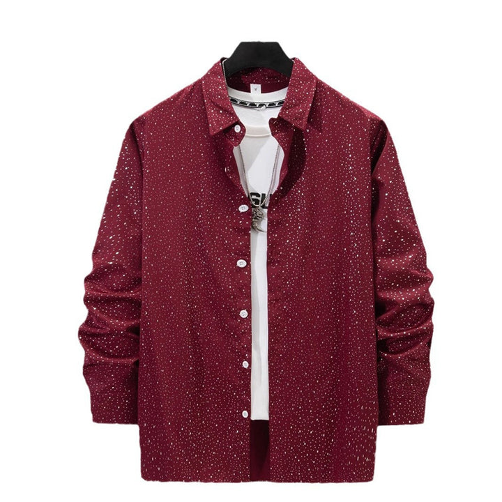 Casual cotton shirt for men with a modern polka dot pattern Lune London
