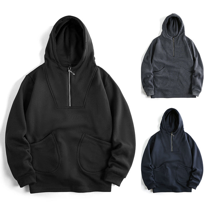 Men's hoodie with innovative zipper and comfortable fit Lune London