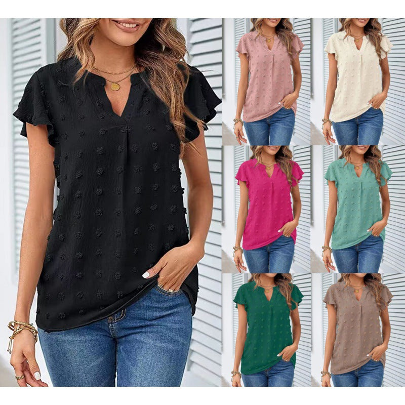 Women structured hoodie sleeve blouse Lune London