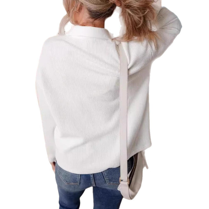 Lune London | Women's casual oversized shirt blouse with textured design and practical pockets