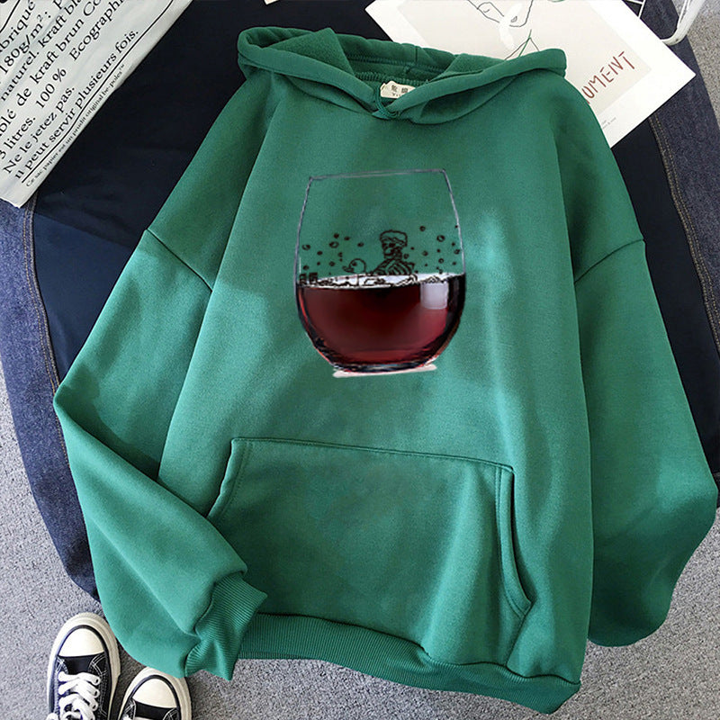Women's hoodie with artistic glass design Chic & Stil