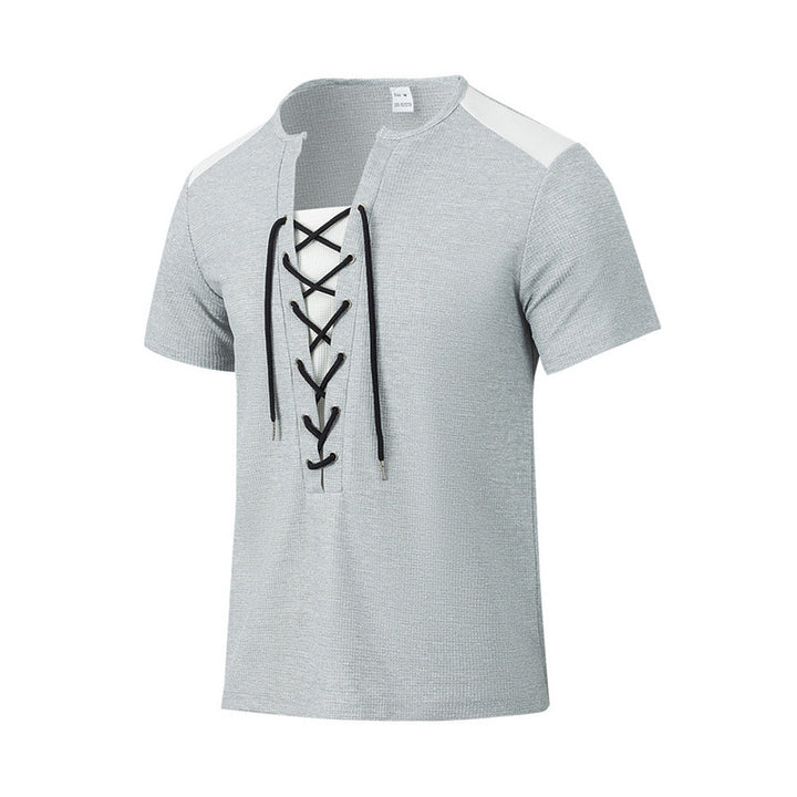 Short Sleeve Men's T-shirt with Innovative Lace Design Lune London