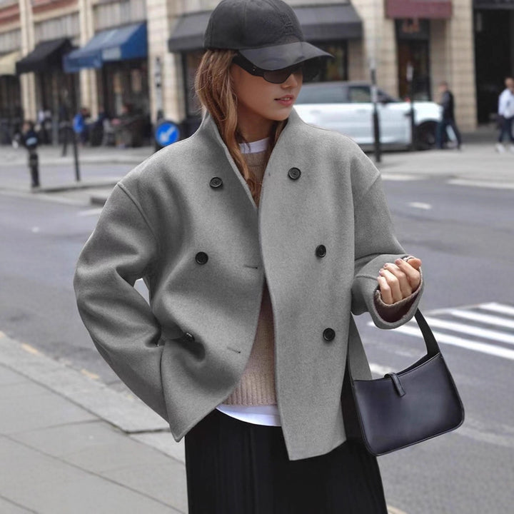 Ladies elegant and warm double-breasted wool jacket Lune London