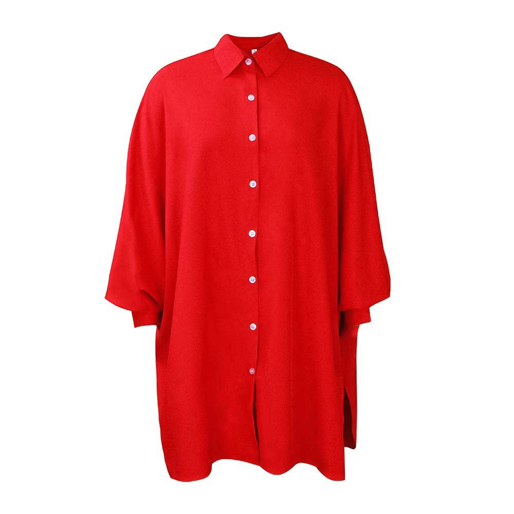 Oversized comfortable blouse shirt for women with balloon sleeves Lune London