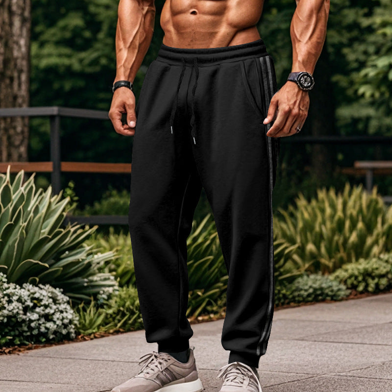 Sporty cargo jogger pants for men with breathable inserts and an elastic waistband Lune London