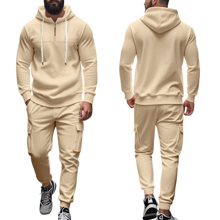 Men's sports set with high collar and practical pockets Lune London
