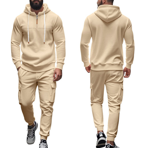 Men's sports set with high collar and practical pockets Lune London