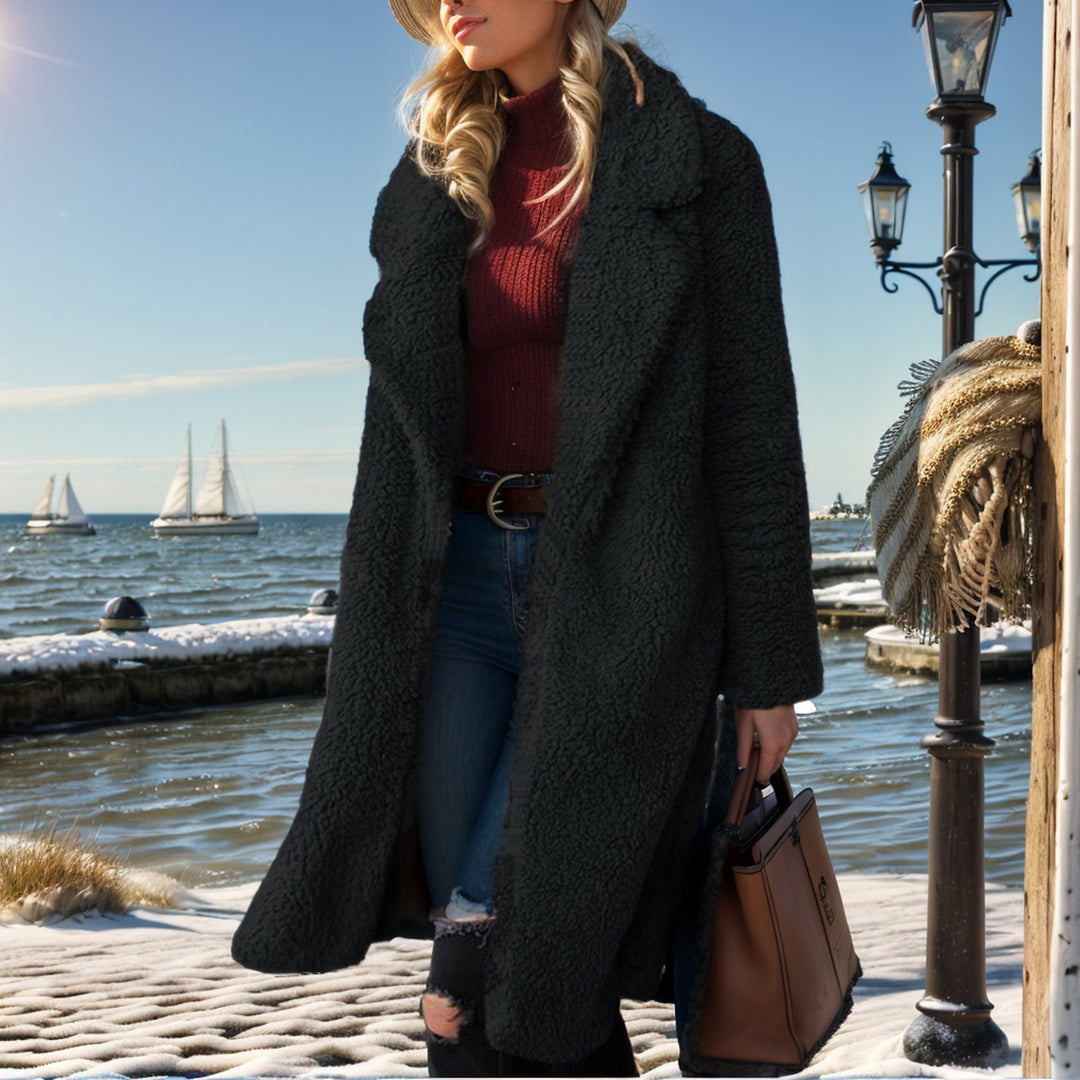 Ladies cozy teddy coat Lune London