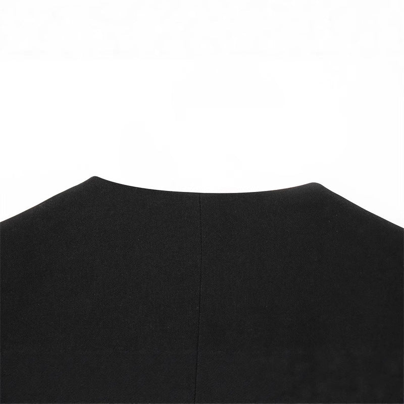 Elegant wrap blazer jacket for women with adjustable satin belt Lune London